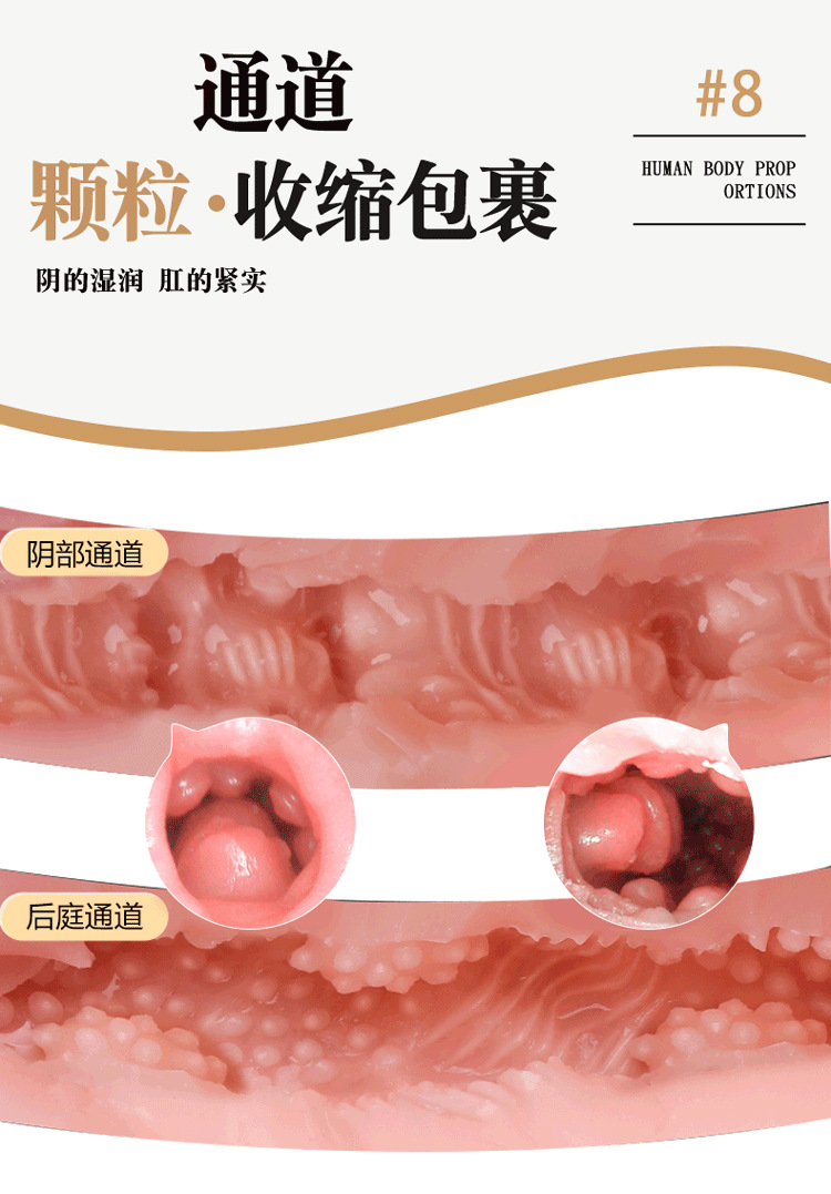 Half-Body TPE Male Masturbator with Large Buttocks Entry, Manual Airplane Cup Mold — detail image 9