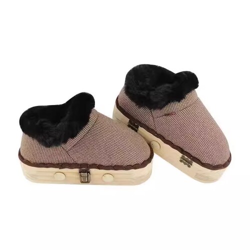Ai moxue shoes, household wooden sole moxibustion box for cold relief and warmth, moxa stick open flame moxibustion shoes, heat therapy, solid wood boots, mugwort.