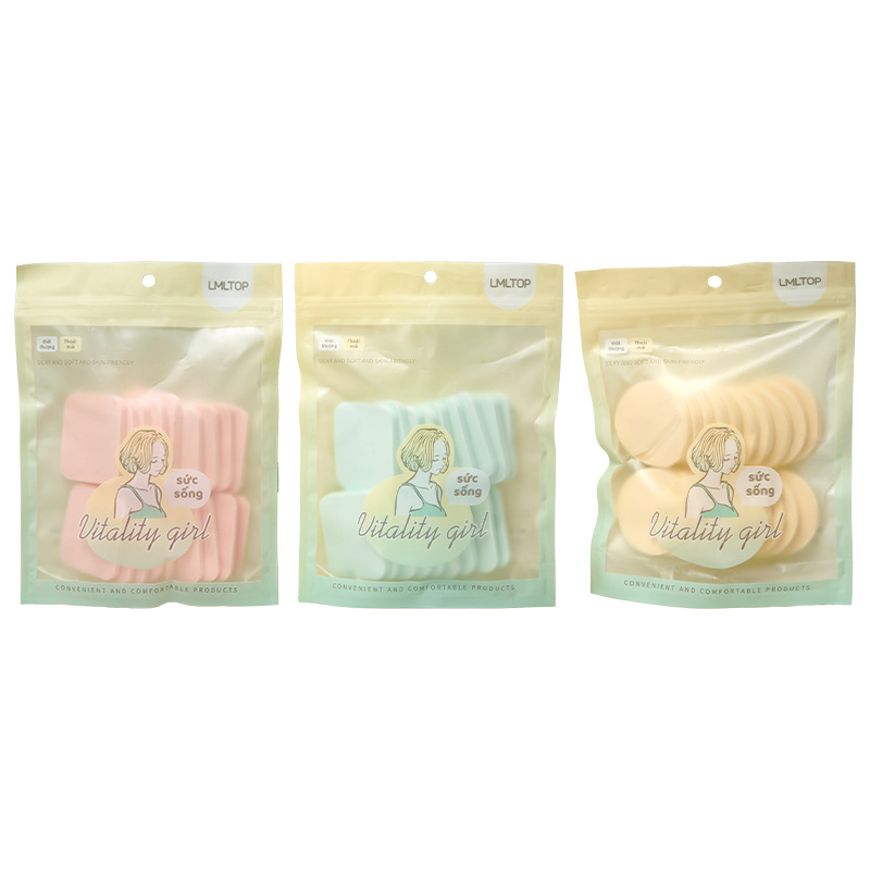 LMLTOP, polvo de bloque cuadrado, 20 piezas, seco y húmedo, maquillaje de estudio, maquillaje