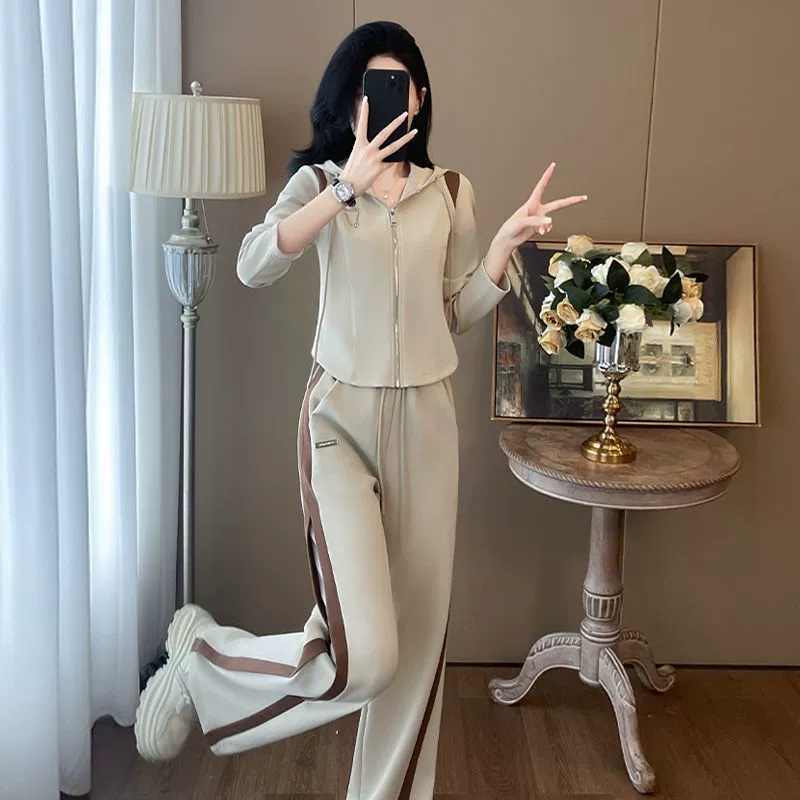Спортивный костюм, короткий комплект, худи, кардиган