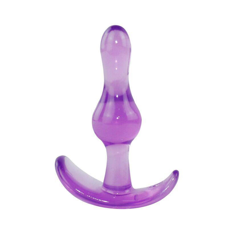 TPE Anal Plug with Three Beads, Pink Wearable Design for Adults — detail image 3