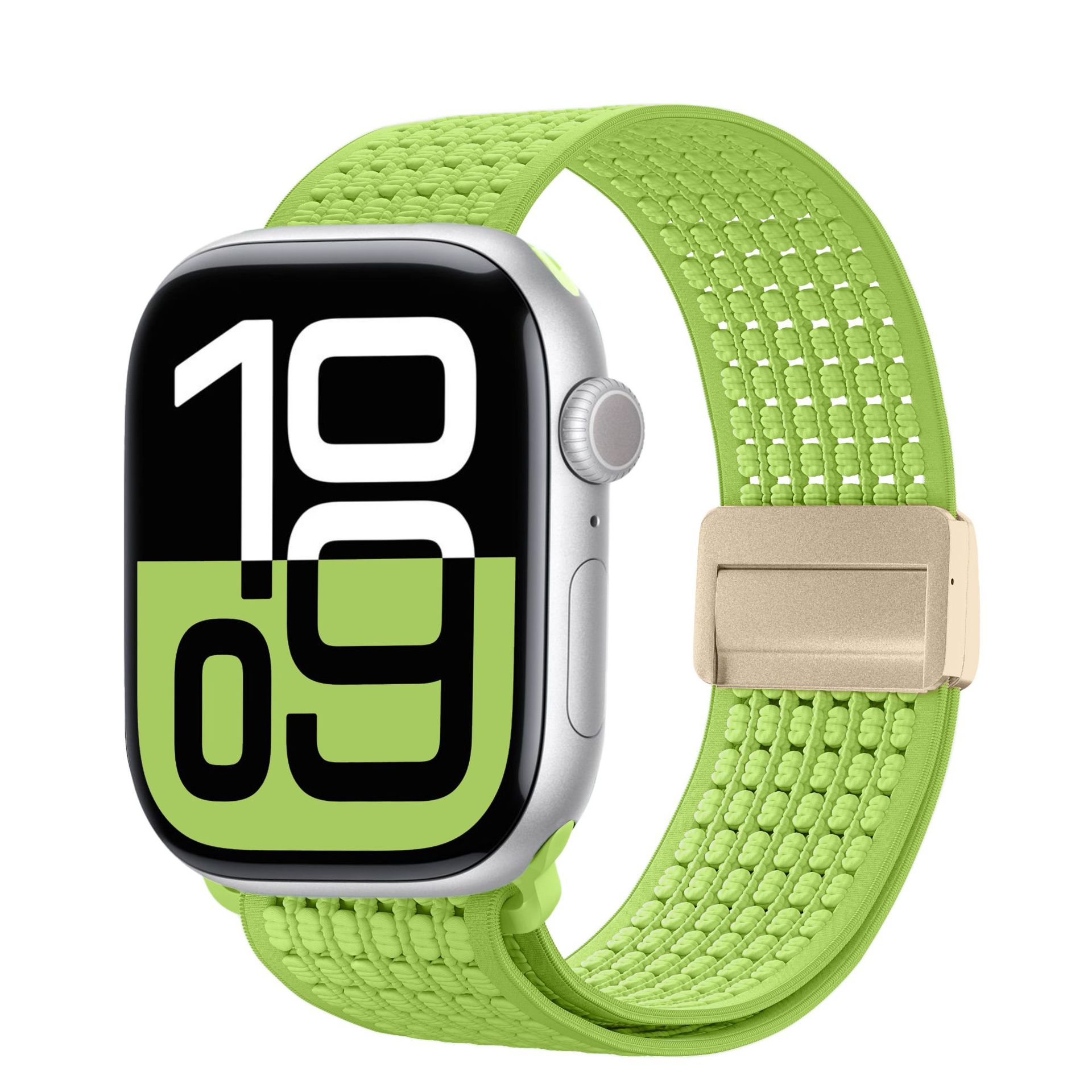 Correas para Apple Watch compatibles con Apple Watch 7/8/9, elásticas, de nailon tejido, con cierre magnético, correa para iWatch S10