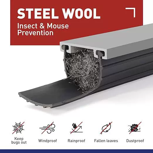 铝板车库门底密封条卷帘门门底密封条车库门密封底部橡胶密封条