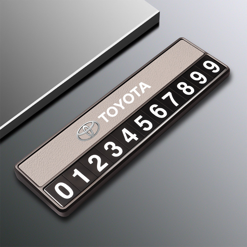 Suitable for Toyota Temporary Parking Number Plate Rongfang Camry Corolla Asia Dragon Highlander Moving Car Phone Plate