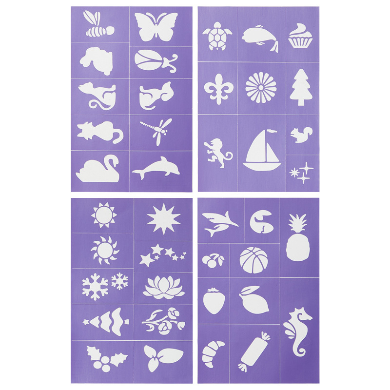 Purple template, sticker
