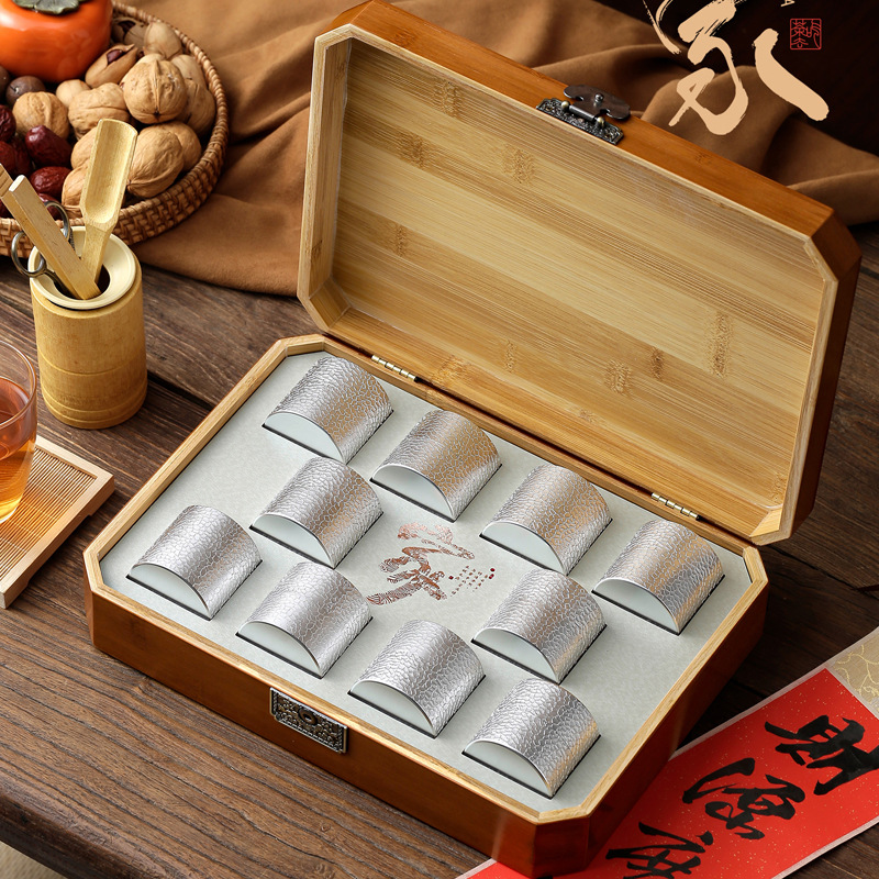 高档茶叶罐小罐茶红茶金骏眉养生茶包装盒空礼盒茶叶礼盒装空盒子