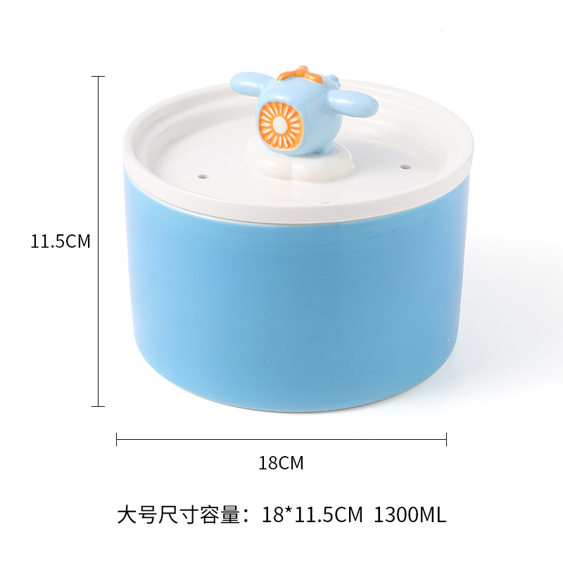 Mascota gato dispensador de agua automático dispensador de agua de cerámica Filtro de circulación de flujo perro beber suministros para mascotas al por mayor