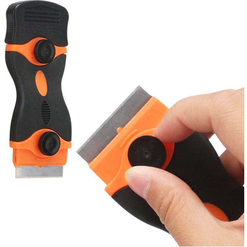 Suministro transfronterizo Herramienta de acabado de 32 piezas Etiqueta de pegamento de vidrio Hoja de limpieza de residuos de pegamento