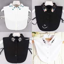 2022 New Fake Collar For Shirt Detachable Collars Solid跨境