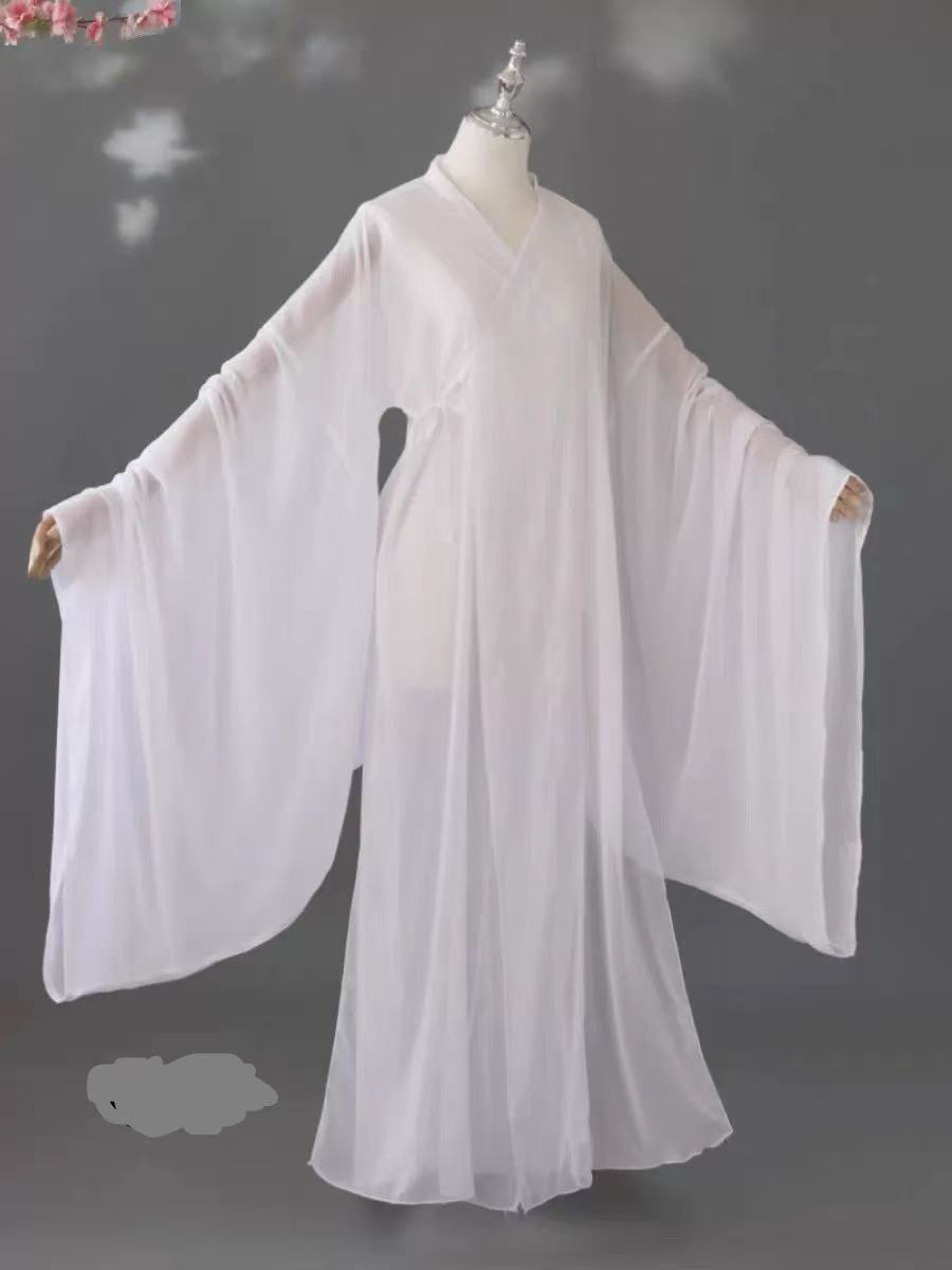 Hanfu Middle Garment Ming Dynasty Round Collar Robe Daopao Lining Song Dynasty Zhdu Inner Wear Unisex Ancient Style Autumn