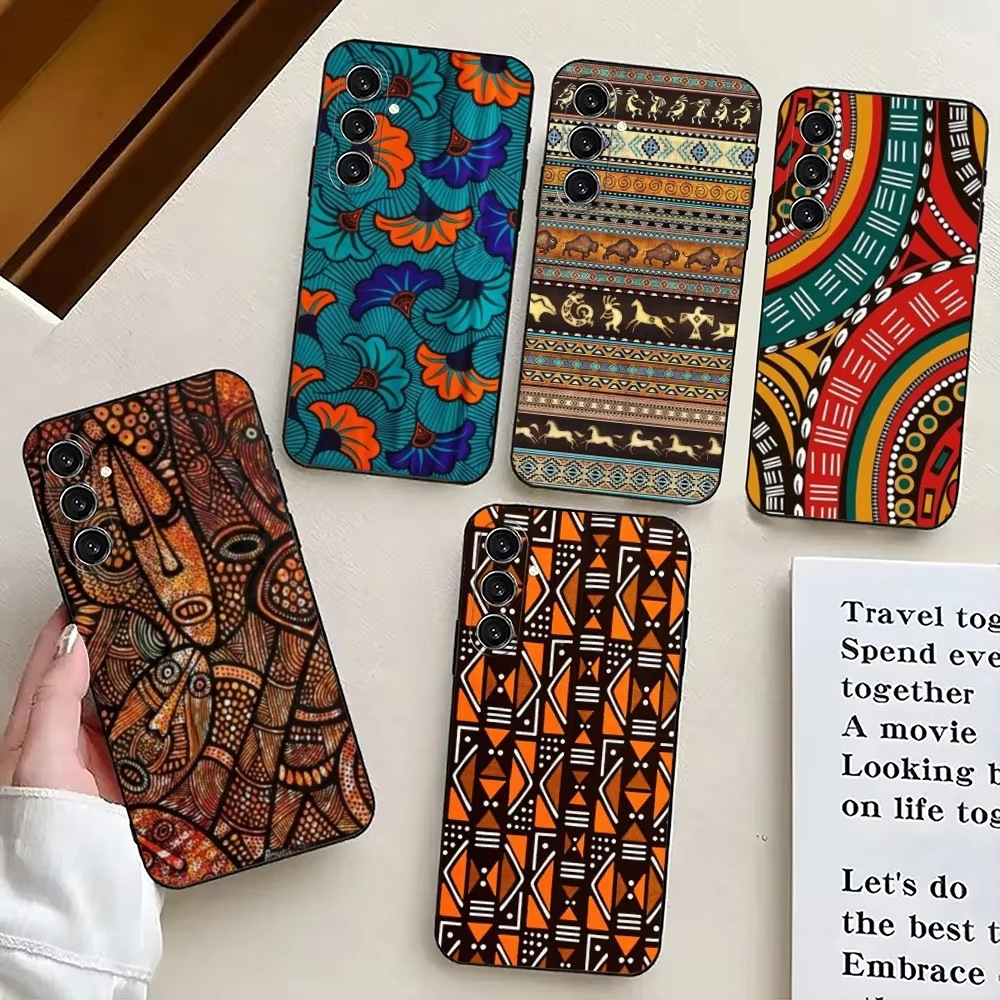 for apple phone case african style fabric printing case iPhone16 15 14 13 12 Pro