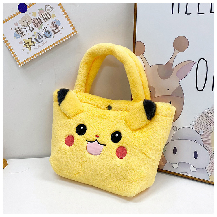 2023 Fashionable and cute cartoon doll small shoulder bag, plush toy single-shoulder crossbody bag, student hand-held mobile phone bag undefined