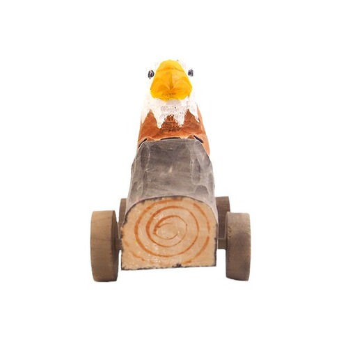 Cartoon toy car solid wood carving ornaments wooden car wooden crafts manufacturer wholesale creative scooter