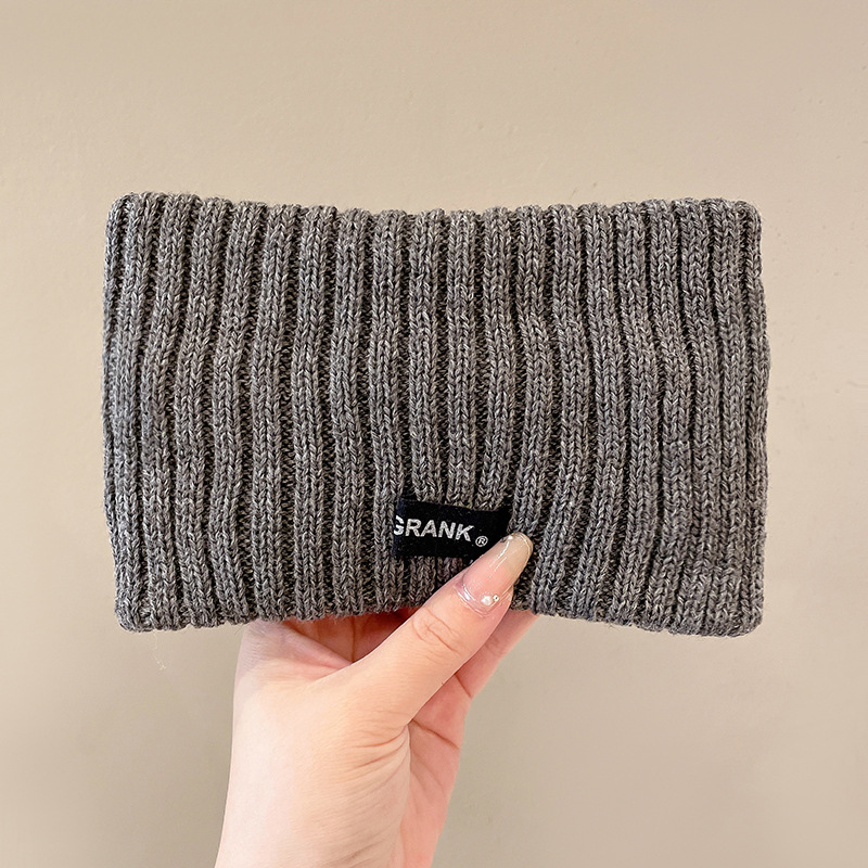 Diadema de punto de lana de moda, nueva diadema, protector de la frente, frente, frente, frente, frente, frente, cubierta para la cabeza a prueba de viento, pañuelo de confinamiento cálido para mujer