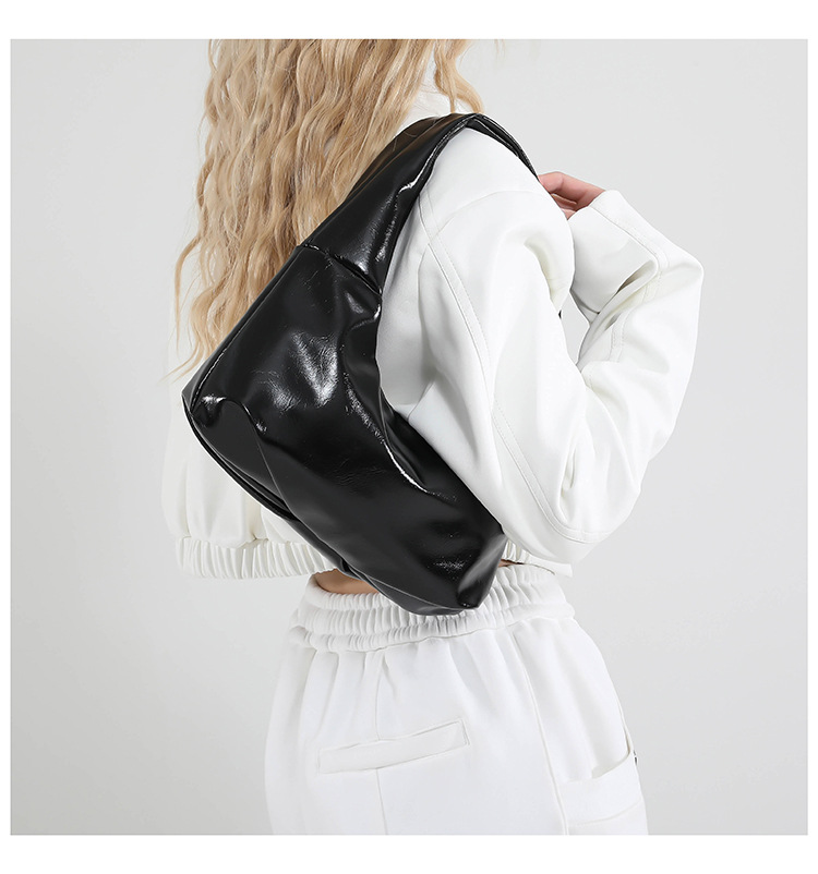 302g Weight Polyester Lining Material Zipper Closure Type Single Shoulder Strap Strap Type Shoulder Bag Bags Type Casual, Daily, Shopping Occasion Pu Leather Material Solid Color, Bow Knot Pattern All Seasons Season Women's Gender Streetwear Style Dumpling Shape Shape Women's Pu Leather Solid Color Bow Knot Streetwear Dumpling Shape Zipper Shoulder Bag 20