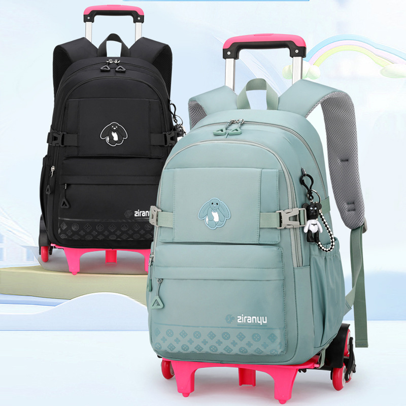 2022 peces naturales nueva carretilla schoolbag estudiante de secundaria chica 3-6 grado de gran capacidad de escalada mochila al por mayor