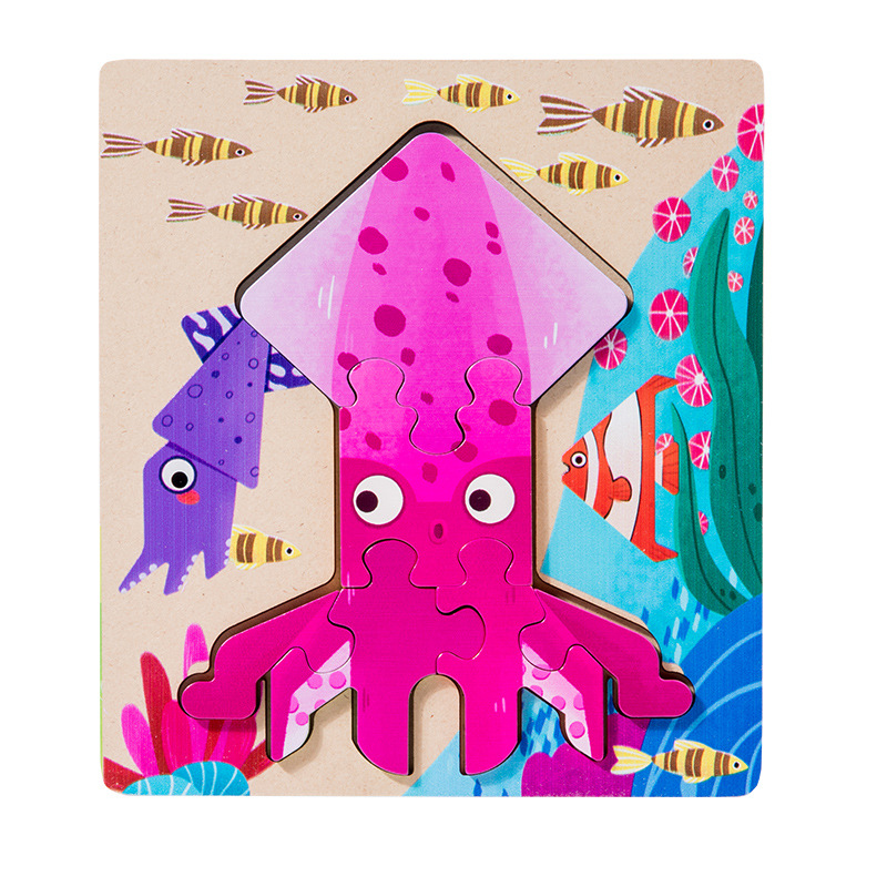 Educación temprana para niños, cognición animal, escena de doble cara, rompecabezas tridimensional, panel de emparejamiento, juego digital de doble cara, juguetes de madera