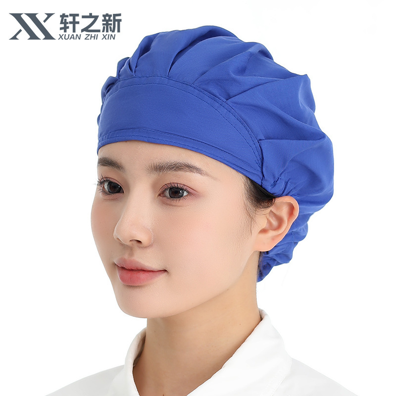 餐饮帽子女家用防油烟食堂厨师帽卫生防尘帽防油烟烘焙厨房工作帽|undefined
