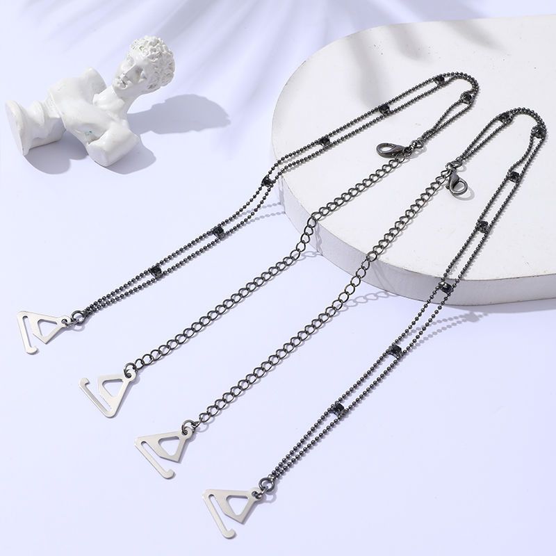 블랙 그릭 드릴 더블 숄더 [트라이앵글 버클]