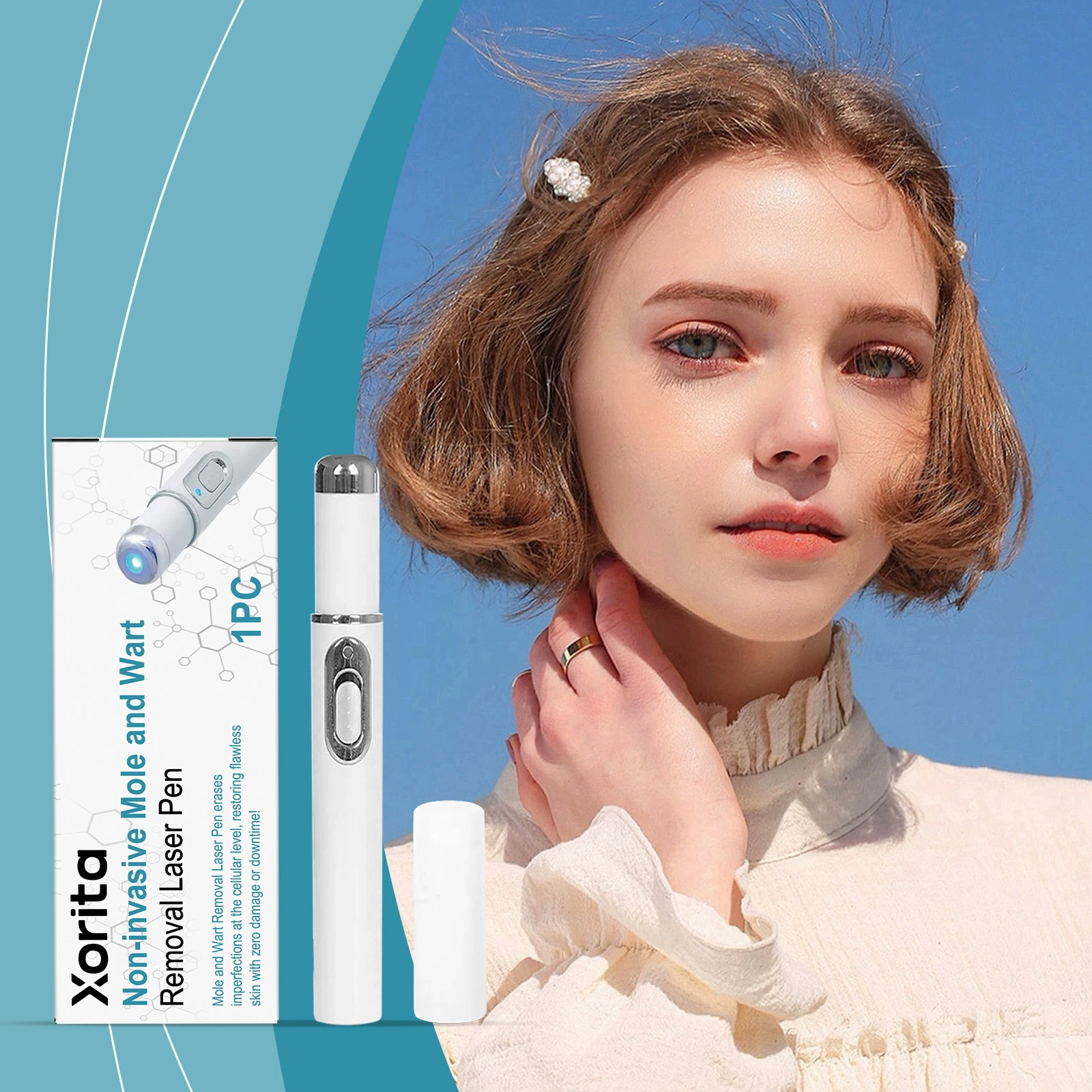 Ручка для ухода за кожей XORITA, нежное очищающее и разглаживающее средство для тела и лица, портативная ручка для эпидермального ухода