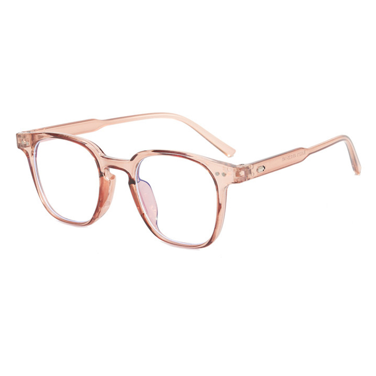 2021 nueva moda estilo coreano beige uñas gafas lisas poco Libro Rojo neto rojo ins misma moda gafas de luz anti-azul