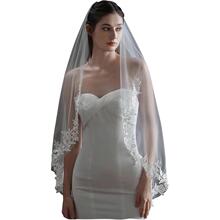 S 99395 White Lace Wedding Veil ��ɫ�ٽz�^�� �羳�W��