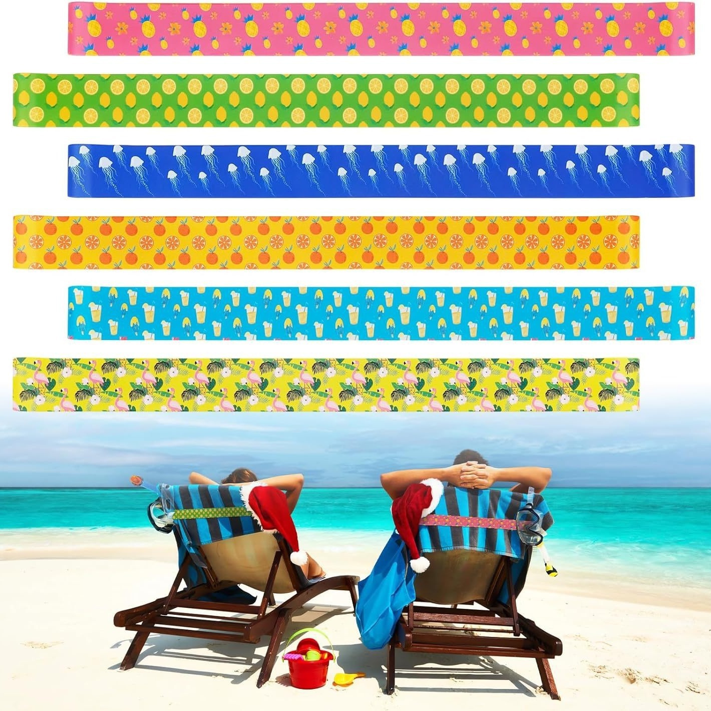 Barra de playa de flores de impresión en color transfronterizo 30CM bridas de silicona verano fruta animal patrón 2.5CM bridas al por mayor