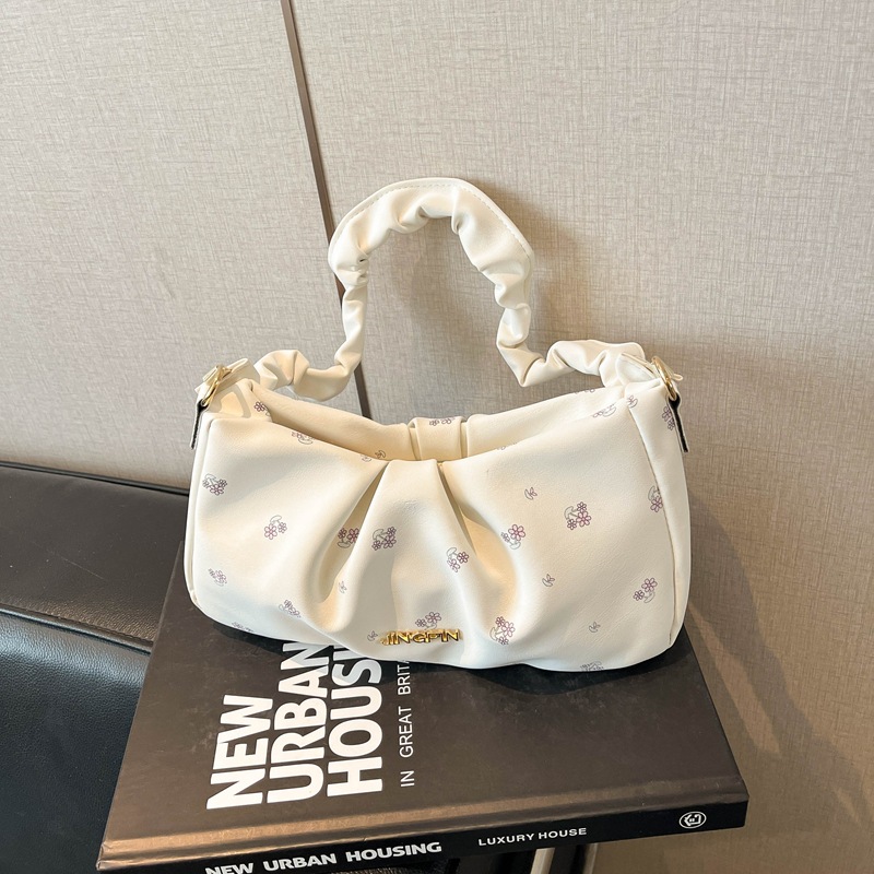 Borsa a spalla plissettata stile giapponese per donna crescent_voghion.com