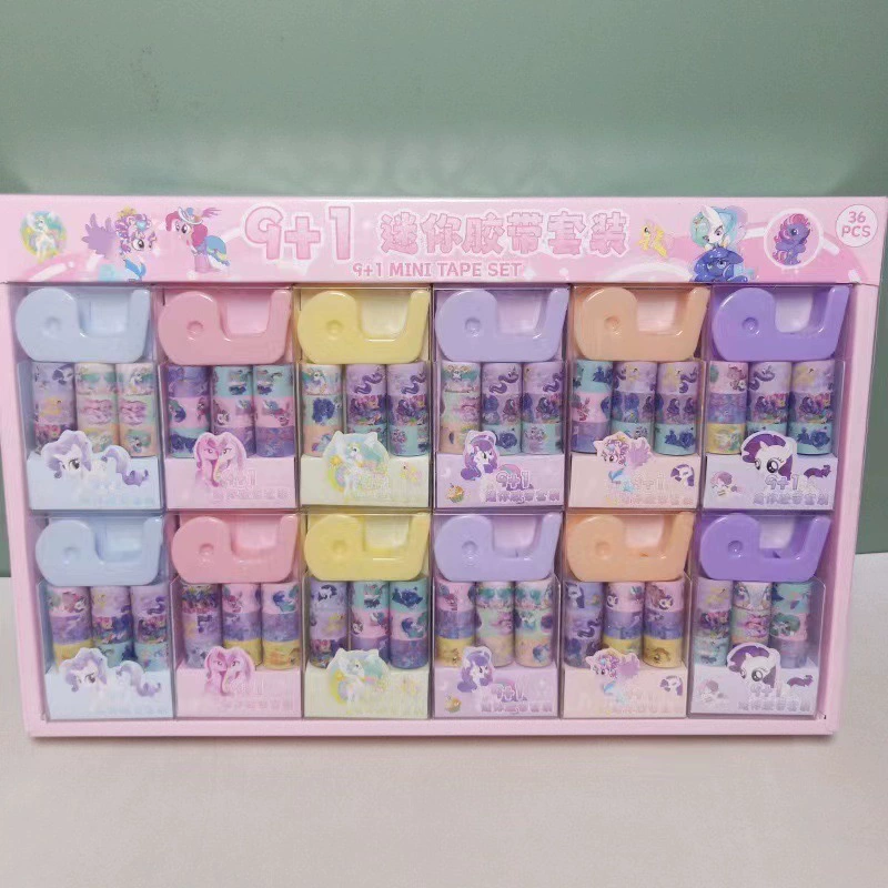 Лента Sanrio с высоким рыночным спросом Kuromi 12 шт. бумаги и ленты DIY резиновая бумага набор для рукоделия, наклейки