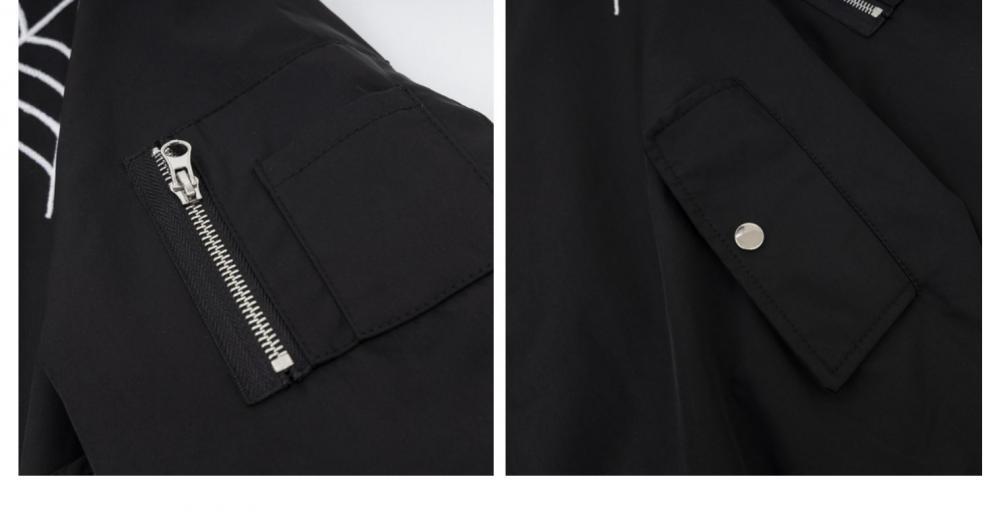 Herr bomberjacka med spindelbrodyr streetwear flightjacka_voghion.com