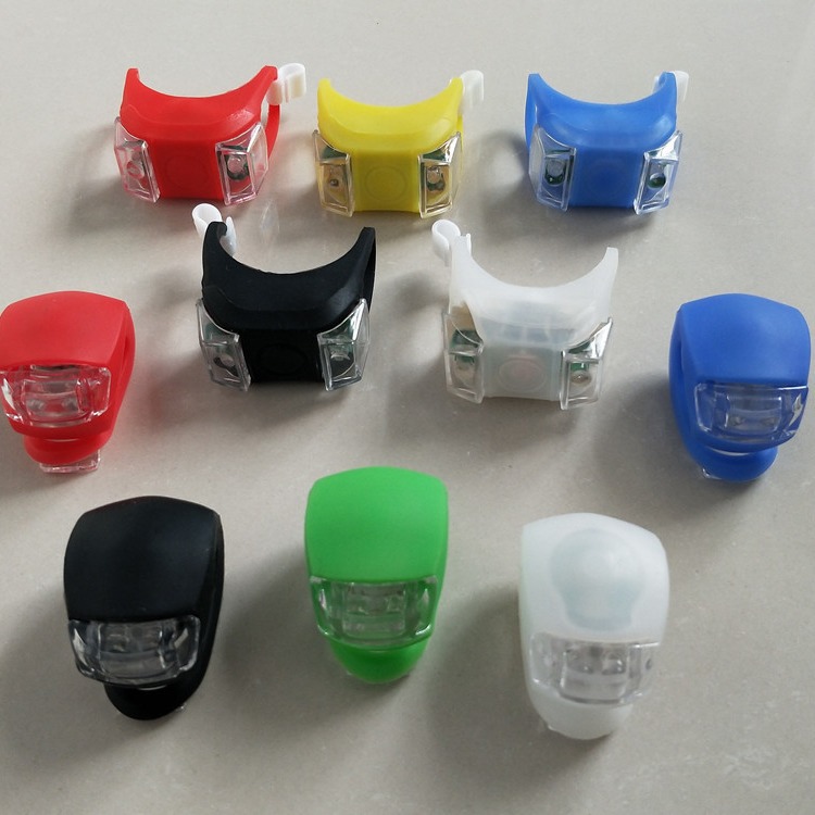 Luz de rana para bicicleta de montaña, decoración de bicicleta, luz intermitente para manillar, luz de silicona 2032, luz de rana modelo 009