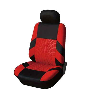 style personality fashion press flower Universal seat cover - black-and-red-press-single-seat-2-piece-set-general
