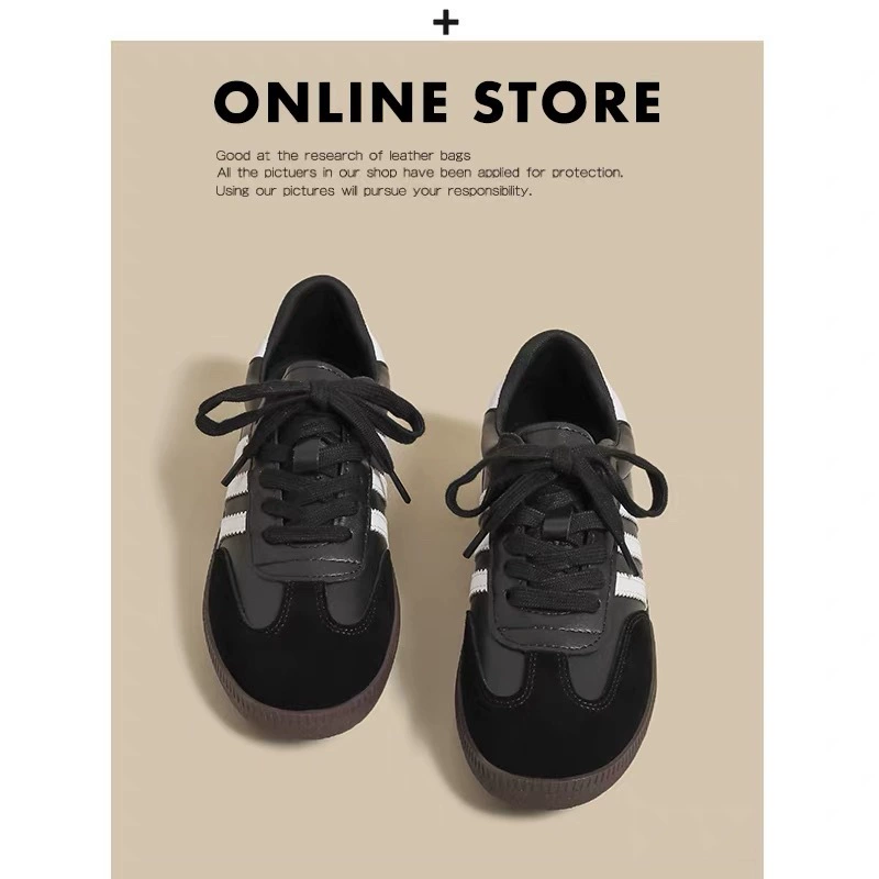 Коровья кожа ~ Гаман обувь женская 2025 новая бархатная обувь повседневная спортивная обувь на плоском каблуке маленькая белая обувь ретро немецкая обувь