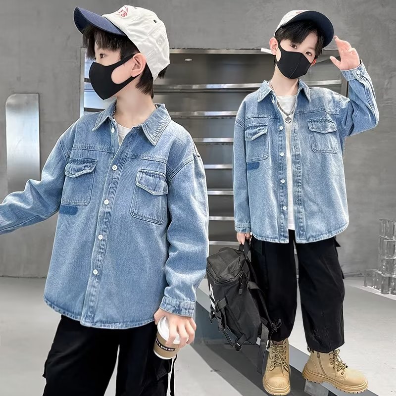 Autumn denim jacket for boys