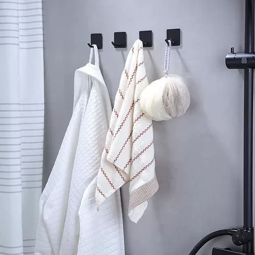 Self-adhesive bath towel stainless steel, hat, bathrobe