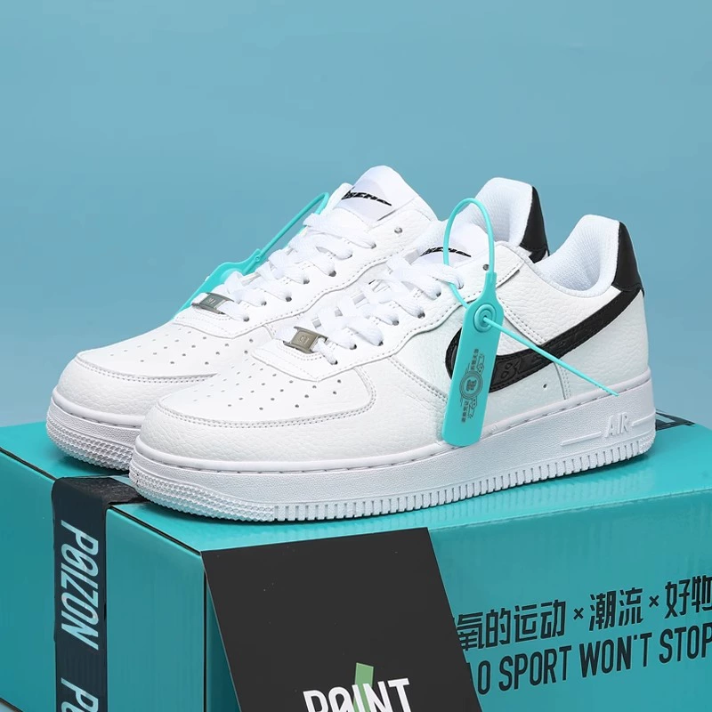 Кеды низкие (Nike) Air Force 1, белые, универсальные, размеры 36–45