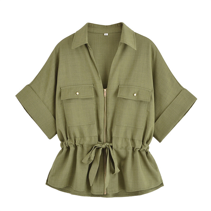 2025 New Summer Women's Safari Style Crepe Lapel Long-Sleeved Shirt and Pants Suit for Women 2025 New Summer Women's Safari Style Crepe Lapel Long-Sleeved Shirt and Pants Suit for Women