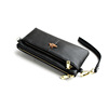 Leather small clutch bag, fashionable wallet, cowhide