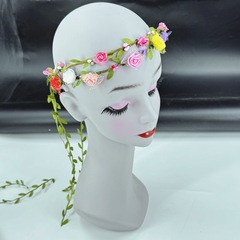 クロスボーダーのシンプルな葉9つの泡の花輪のアクセサリーの髪飾りのカチューシャの森系は子供の日のイベントの髪飾りスポットを押します。