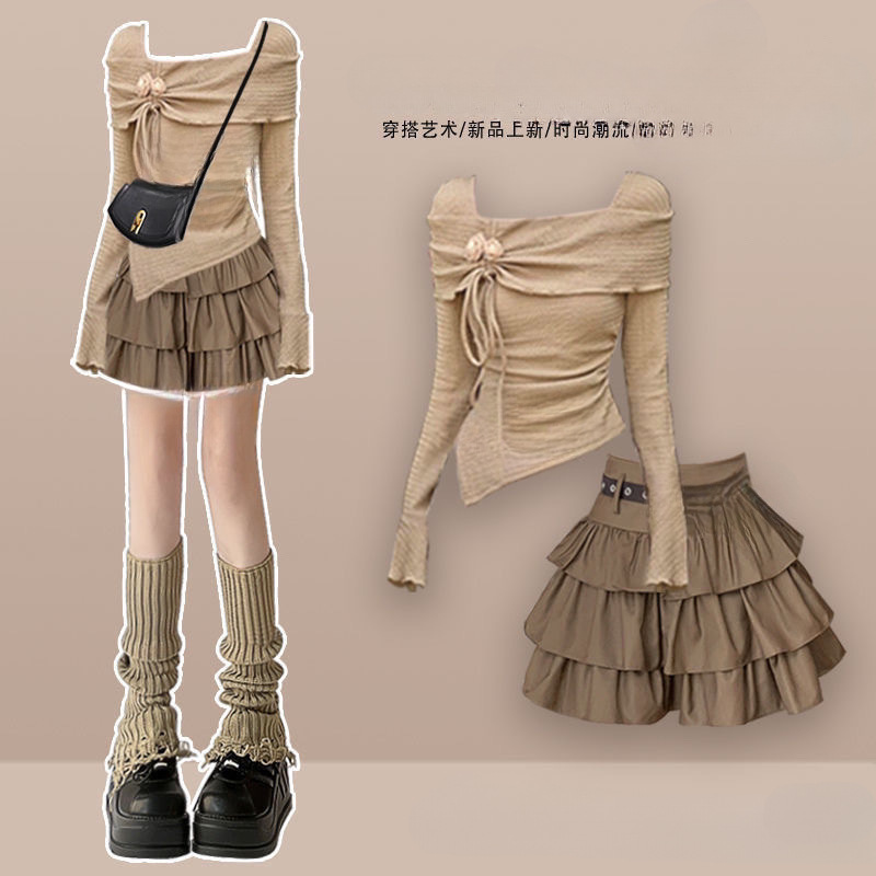 탑+스커트+벨트(3종세트)