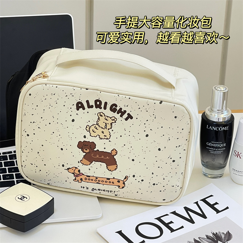 Bolsas de maquillaje originales para mujeres 2025, nuevas bolsas de maquillaje de gran capacidad, cajas de maquillaje, bolsas de maquillaje de viaje, cepillos de maquillaje, bolsas de almacenamiento de maquillaje