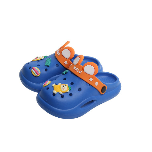 Children's Croc Shoes Summer Cute Baby Cartoon Slippers Home Indoor Non-Slip Outdoor Wear Small Children's Sandals Slippers