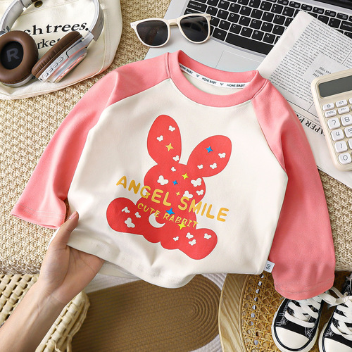 Children's Fleece Base Layer Long Sleeve T-shirt for Toddlers and Kids, Autumn and Winter Boys' and Girls' tops, Children's Clothing, Warm for Middle Children