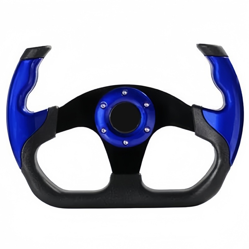 Sports Racing PU – Universal Steering wheel - blue