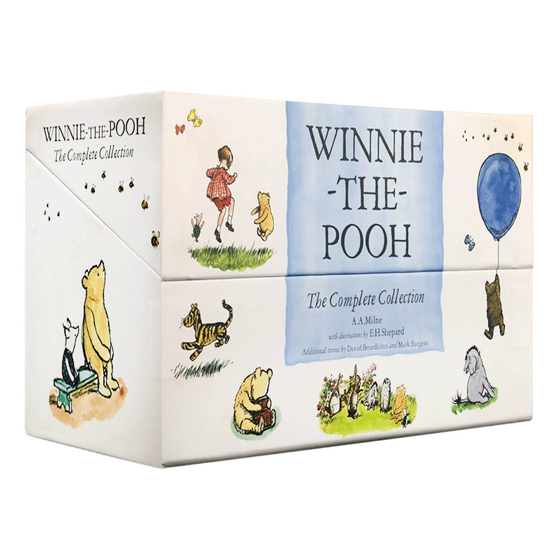 Английское оригинальное издание детской книги Winnie-The-POOH 30-томный набор обложка с твердой обложкой