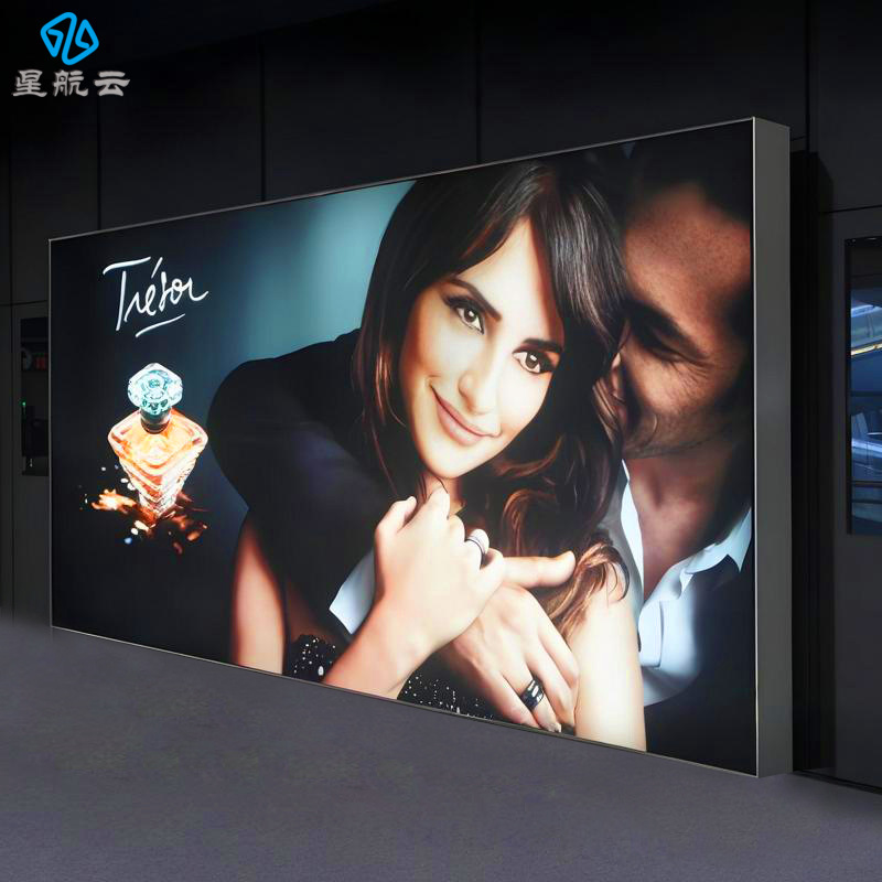 LED侧面开启拉布灯箱无边框户外防水广告灯箱停车场灯箱广告牌