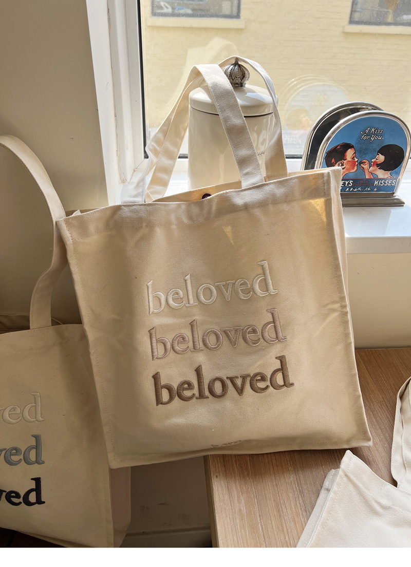 Embroidered Tote Canva Bag 