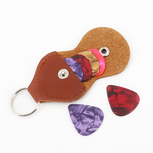 Folk guitar pick storage bag, electric guitar pick box storage bag, celluloid pick bag, pick clip
