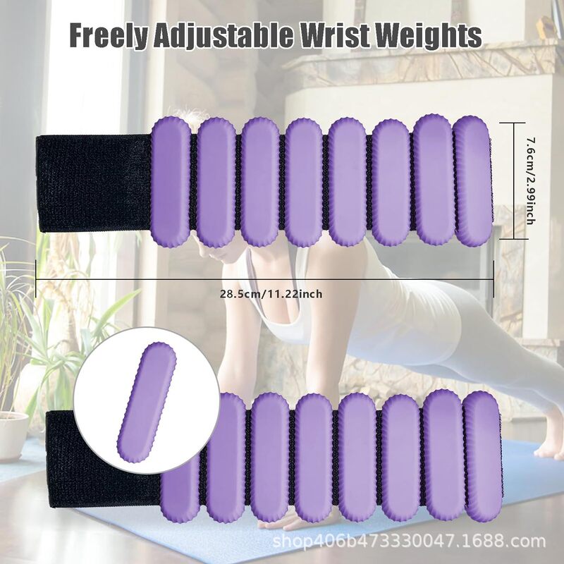Cross-Border New Product Oval Lace Leggings Yoga Fitness Weight Gain Running Strength Training Silicone Weight-Bearing Bracelet