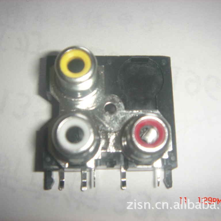 厂家直销莲花座 供应AV同芯插座 RCA-423A(图)面板音响音质